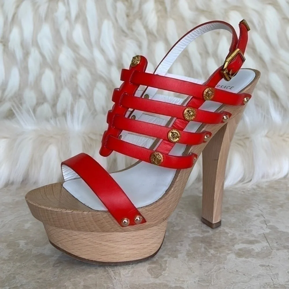 VERSACE‎ leather and wood high authentic​